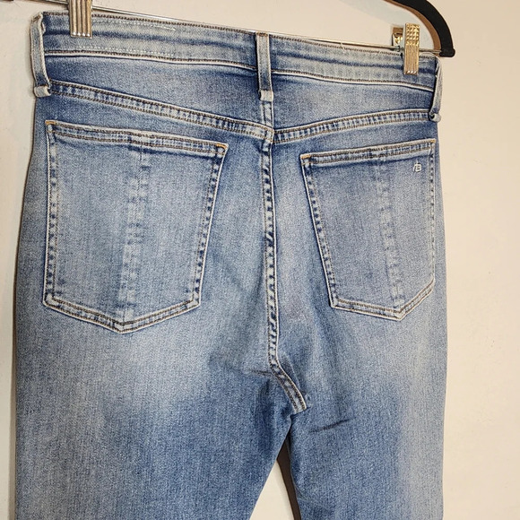 Rag & Bone Nina Tulsa Highrise Skinny Medium Wash Jeans size 29 stretch - Picture 13 of 16